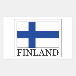 Rectangulaire sticker finlandais