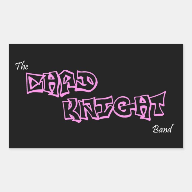 Rectangulaire Sticker frais Chad Knight Band (Devant)