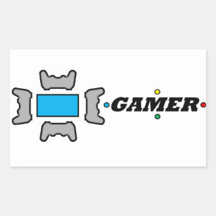 Rectangulaire Sticker GAMER
