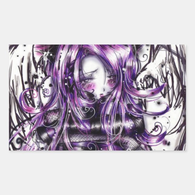 Rectangulaire Sticker Goth Ceci (Devant)