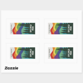 Rectangulaire Sticker Idyllwild Pride