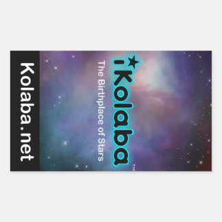 Rectangulaire Sticker iKolaba Le lieu de naissance des étoiles