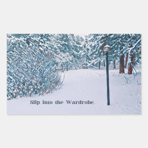 Rectangulaire Sticker Inspiré Narnia