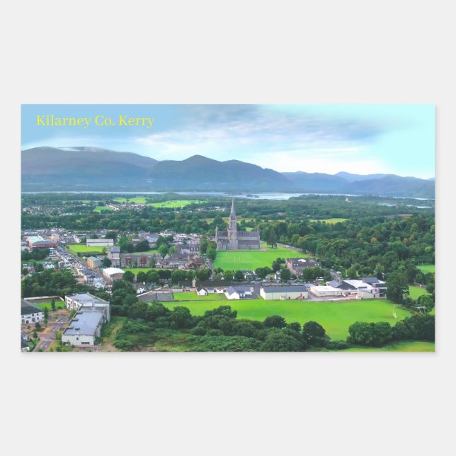 Rectangulaire Sticker Irlande (Devant)