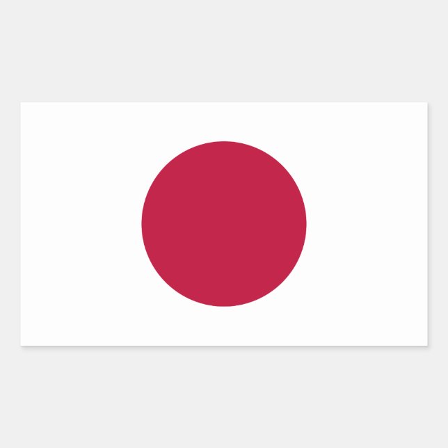 Rectangulaire Sticker japonais (Devant)