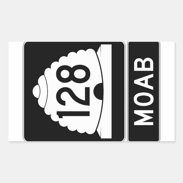 Rectangulaire Sticker Moab Utah (Devant)