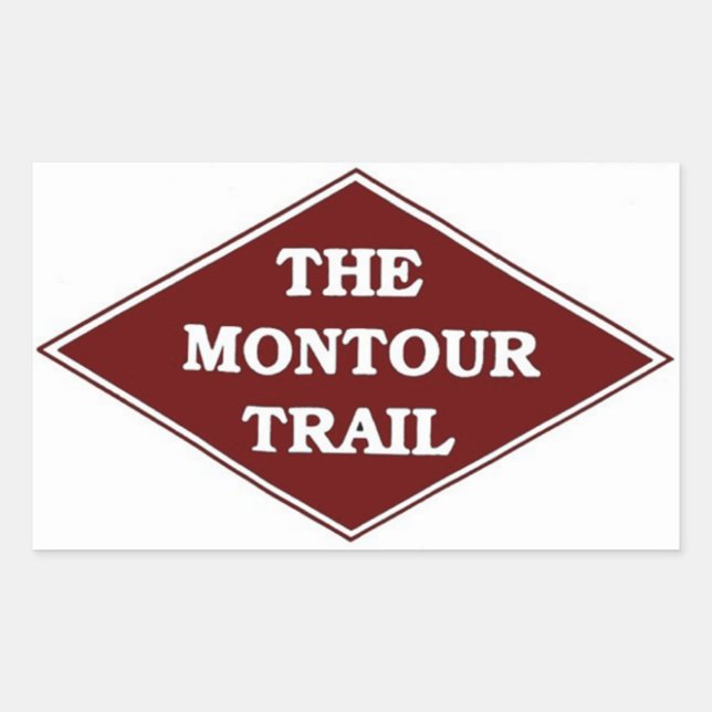 Rectangulaire Sticker Montour Trail (Devant)