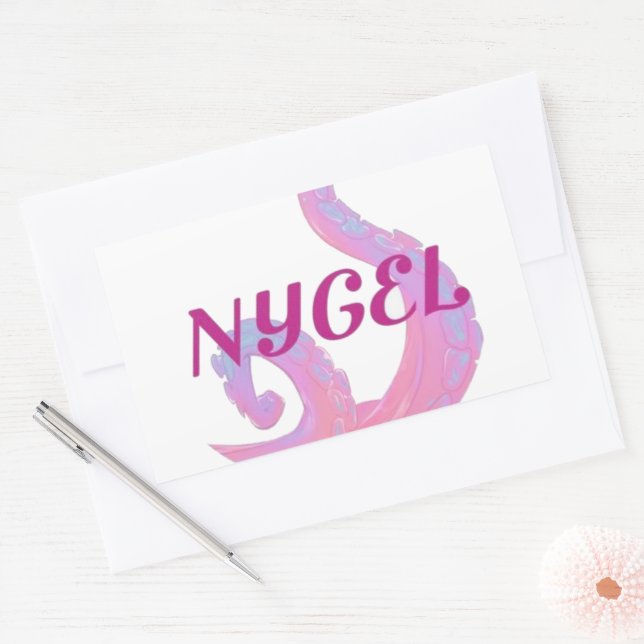 Rectangulaire Sticker NYGEL (Enveloppe)