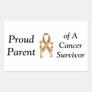 Rectangulaire Sticker pare-chocs, Fier parent, Survivant