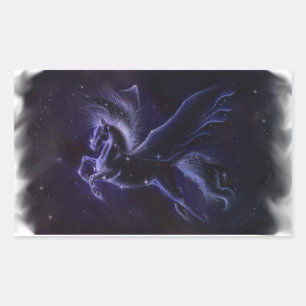 Rectangulaire Sticker Pegasus