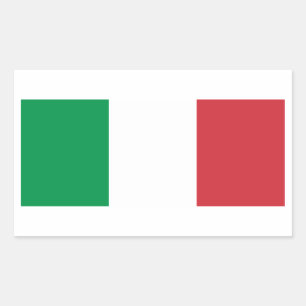 Rectangulaire Sticker pour drapeau d'Italie