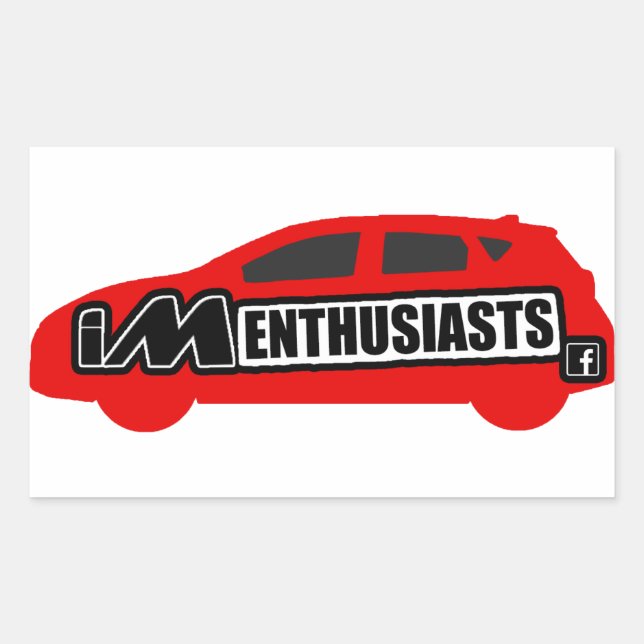 Rectangulaire Sticker pour les amateurs de iM (Devant)