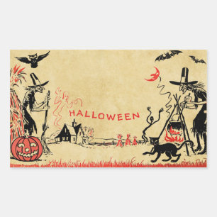 Rectangulaire Sticker pour sorcières d'Halloween