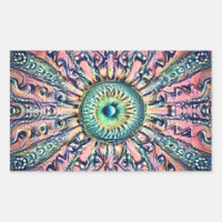 Sticker pour yeux psychédélique