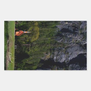Rectangulaire Sticker Rectangle de chapelle