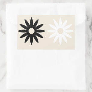 Rectangulaire Sticker Rectangle marguerite