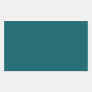 Rectangulaire Sticker Rectangle Turquoise foncé
