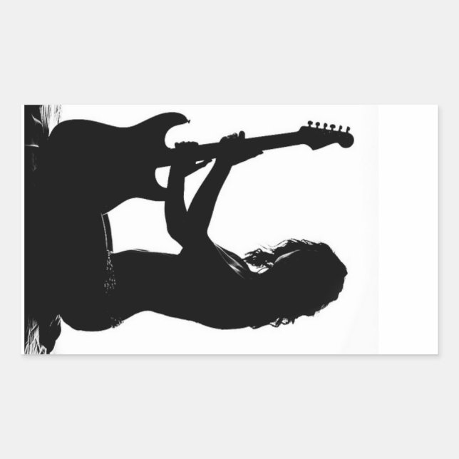 Rectangulaire Sticker Silhouette (Devant)