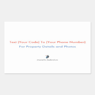 Rectangulaire Sticker SMS RealBird