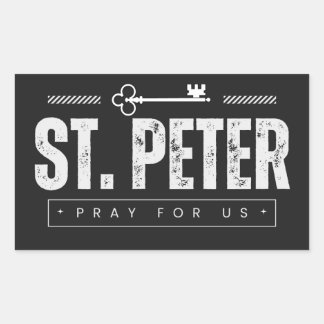 Rectangulaire Sticker St. Peter