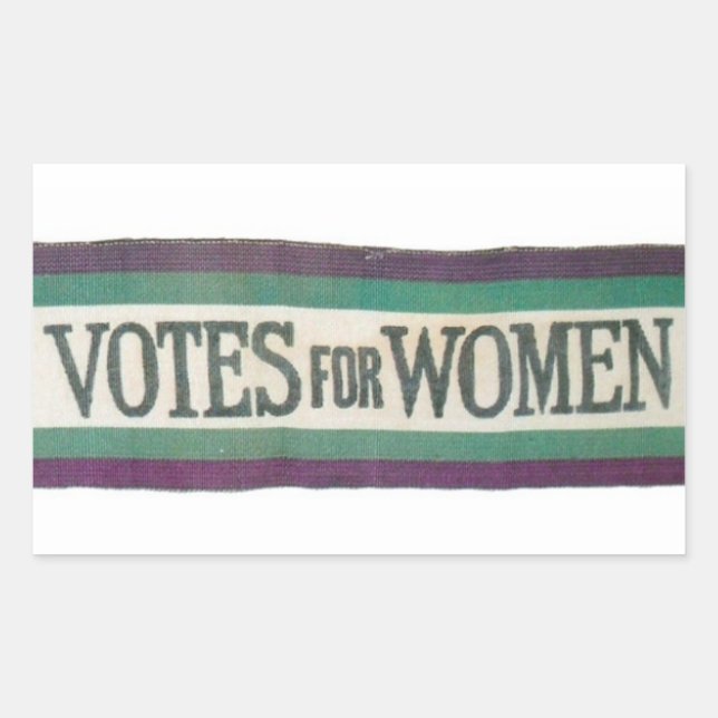 Rectangulaire Sticker Suffragette Votes for Women (Devant)