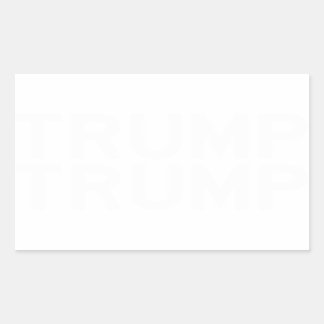 Rectangulaire Sticker TRUMP en lettres blanches gothiques