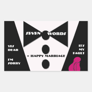 Rectangulaire Sticker Tuxedo Vous Choisissez La Couleur Rose