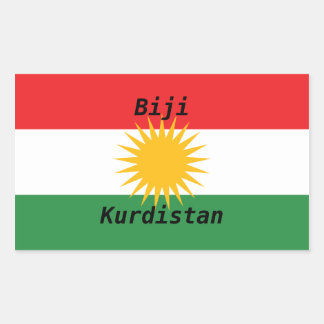 Rectangulaire sticker vive le  Kurdistan