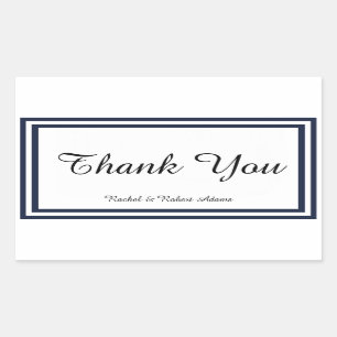 Rectangulaire Triage double marine - Sticker rectangle