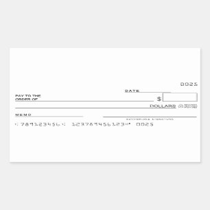 Rectangulaire Vérifier Sticker Money Manifest Objectifs