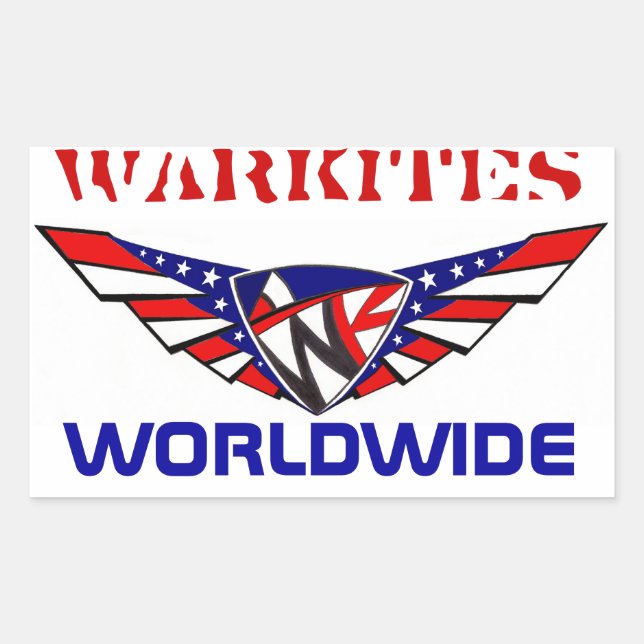 Rectangulaire warkites sticker rwb (Devant)