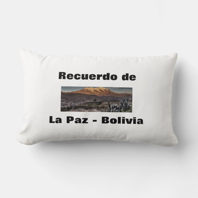 Recuerdo de La Paz Lendenkissen (Vorderseite)