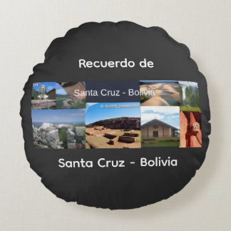Recuerdo de Santa Cruz Bolivia Rundes Kissen