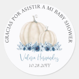Recuerdos Baby Shower para Niño Runder Aufkleber