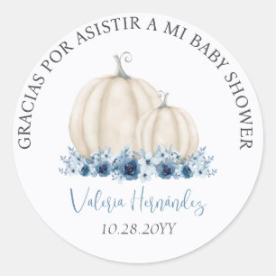 Recuerdos Baby Shower para Niño Runder Aufkleber
