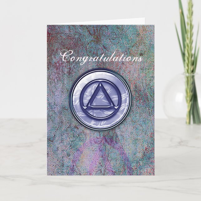 Récupération Sobriety Sober Félicitations Carte (Devant)