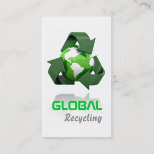 Recyceln der Firmengeschäfts-Karte Visitenkarte
