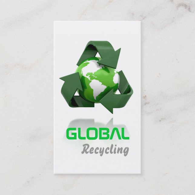 Recyceln der Firmengeschäfts-Karte Visitenkarte (Vorderseite)