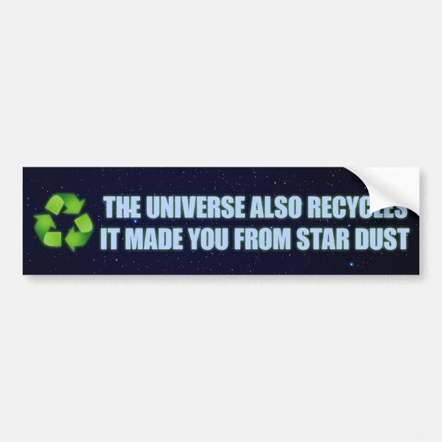 Recyceln des Autoaufklebers Autoaufkleber (Vorne)