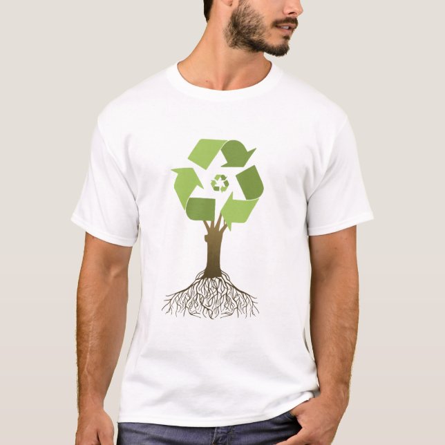 RECYCELN DES BAUMS T-Shirt (Vorderseite)