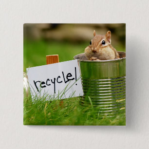Recyceln des Chipmunk-Knopfes Button
