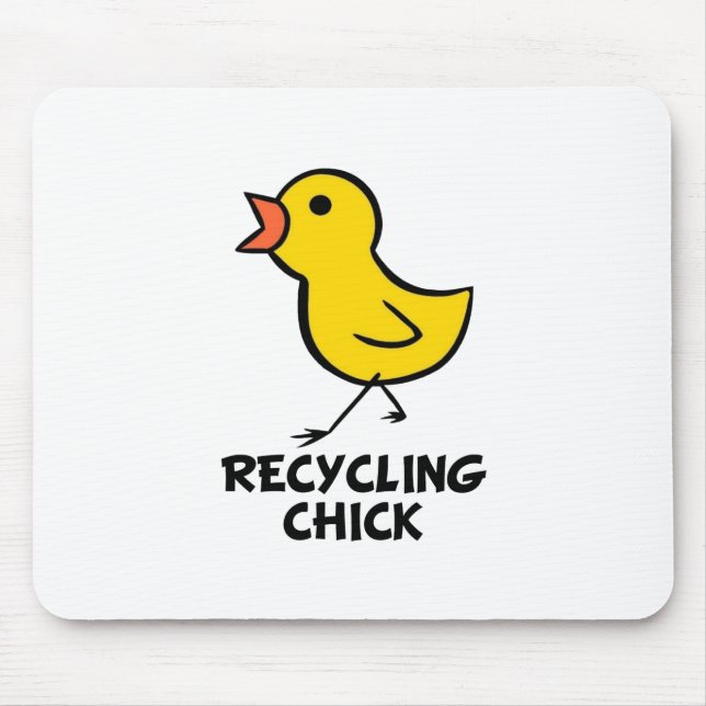 Recyceln des Kükens Mousepad (Vorne)