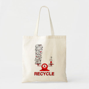 Recyceln Sie Abfall-Tasche Tragetasche