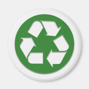recyceln Sie Aufkleber Magnet
