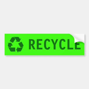 recyceln Sie Autoaufkleber