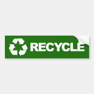 Recyceln Sie Autoaufkleber