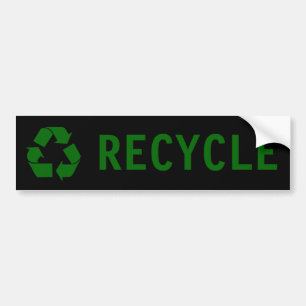 recyceln Sie Autoaufkleber