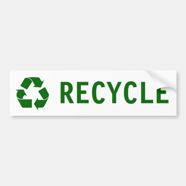recyceln Sie Autoaufkleber (Vorne)