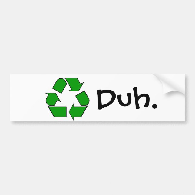 recyceln Sie Autoaufkleber (Vorne)