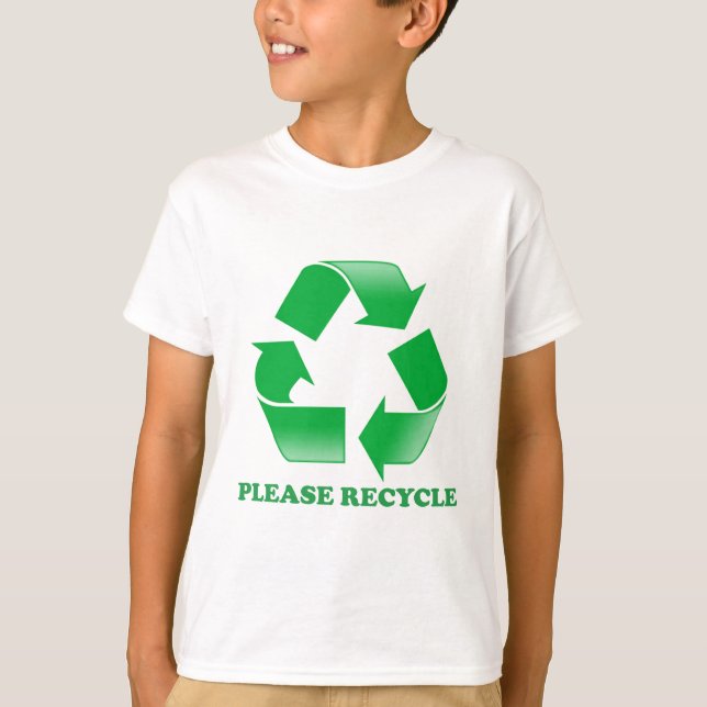 Recyceln Sie bitte. Recyceln des Bewusstseins. T-Shirt (Vorderseite)